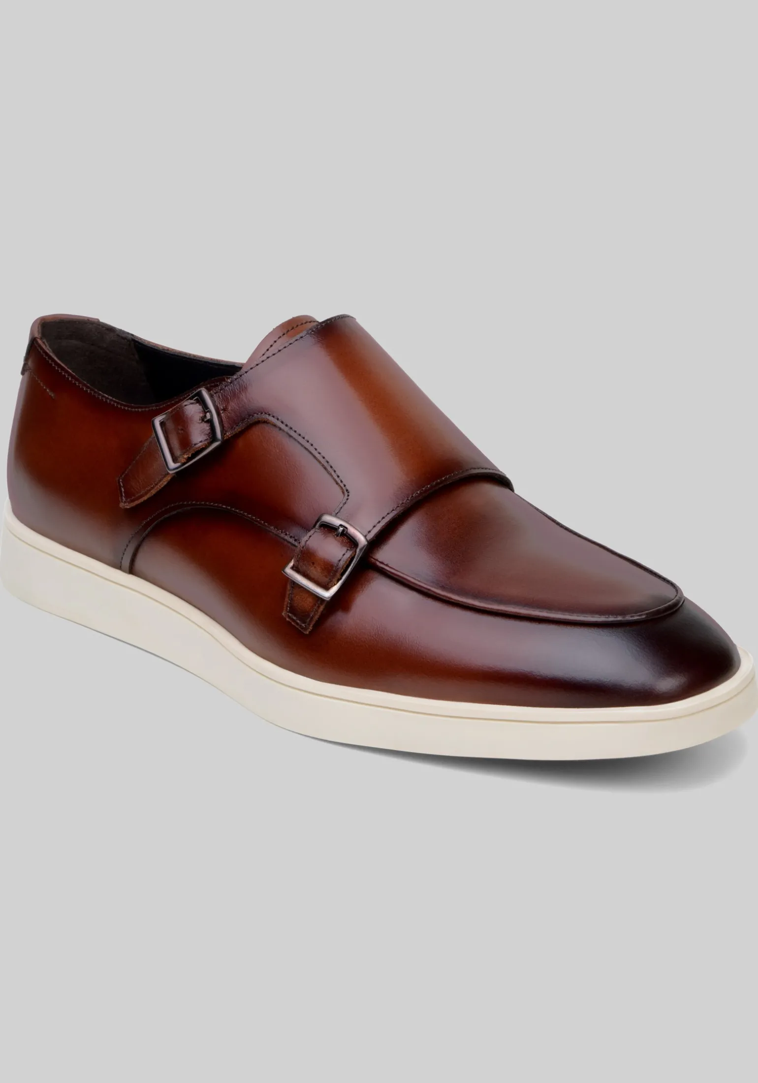 Belvedere Studio Marcio Double Buckle Monk Strap Shoes