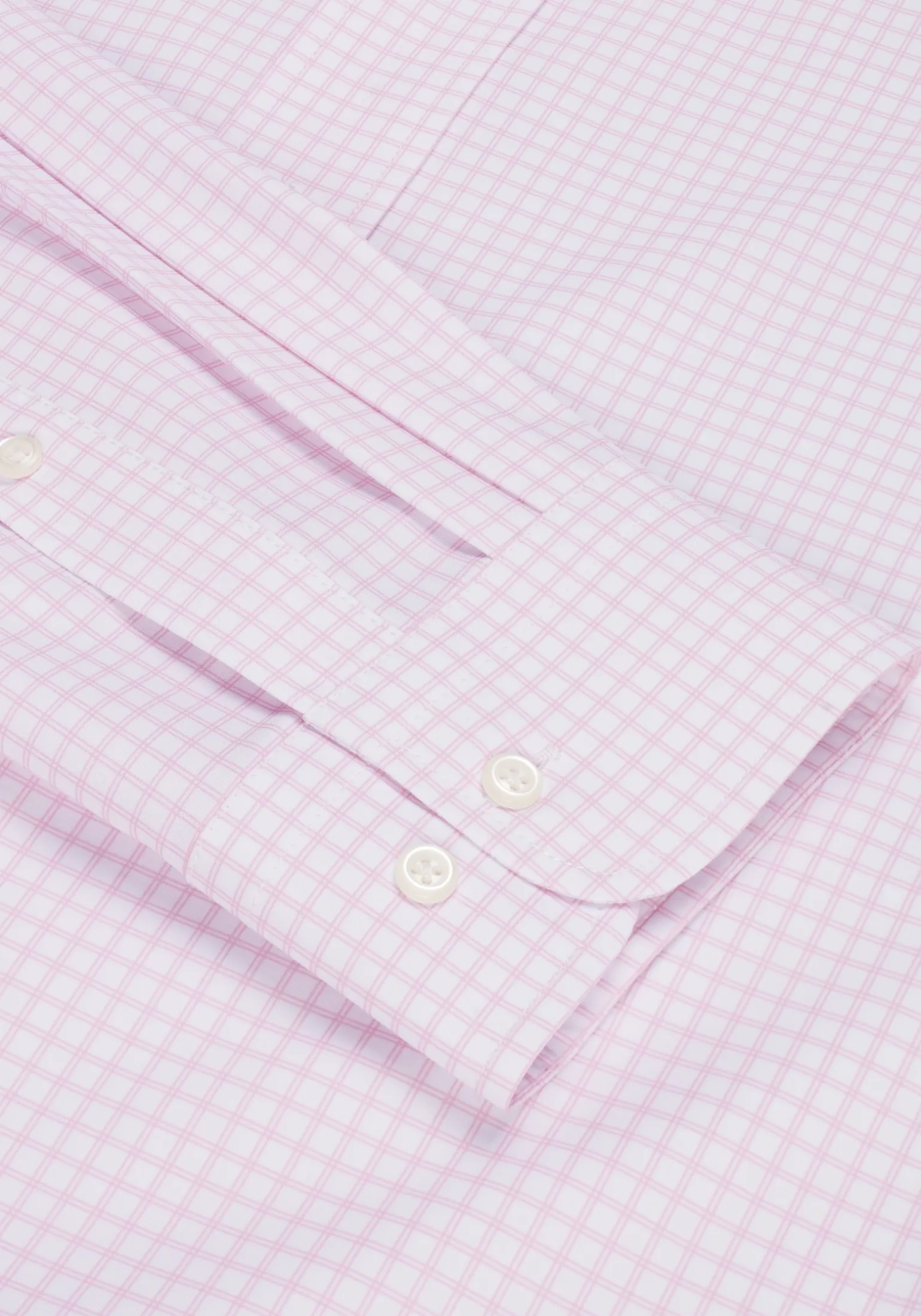 1905 Collection Tailored Fit Check 4-Way Stretch Dress Shirt