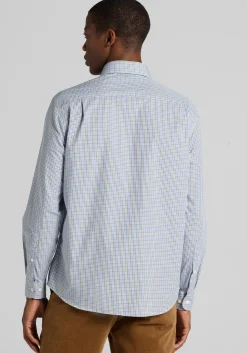 1905 Collection Tailored Fit Mini Gingham Button Up Shirt