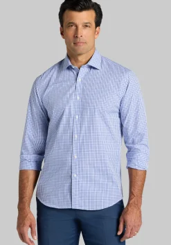 1905 Collection Tailored Fit Mini Gingham Button Up Shirt - Big & Tall