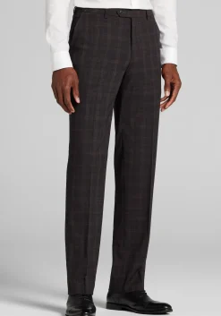 1905 Collection Tailored Fit Plaid Suit Separates Pants