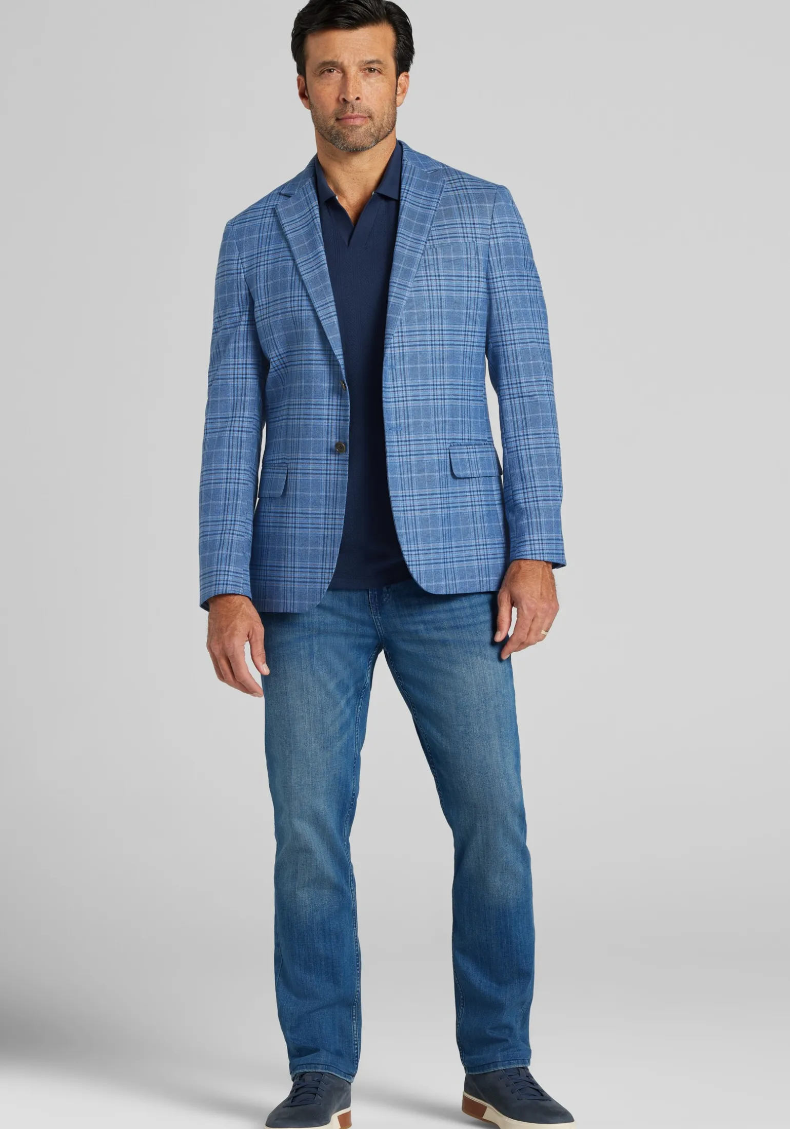 1905 Collection Tailored Fit Plaid Sportcoat