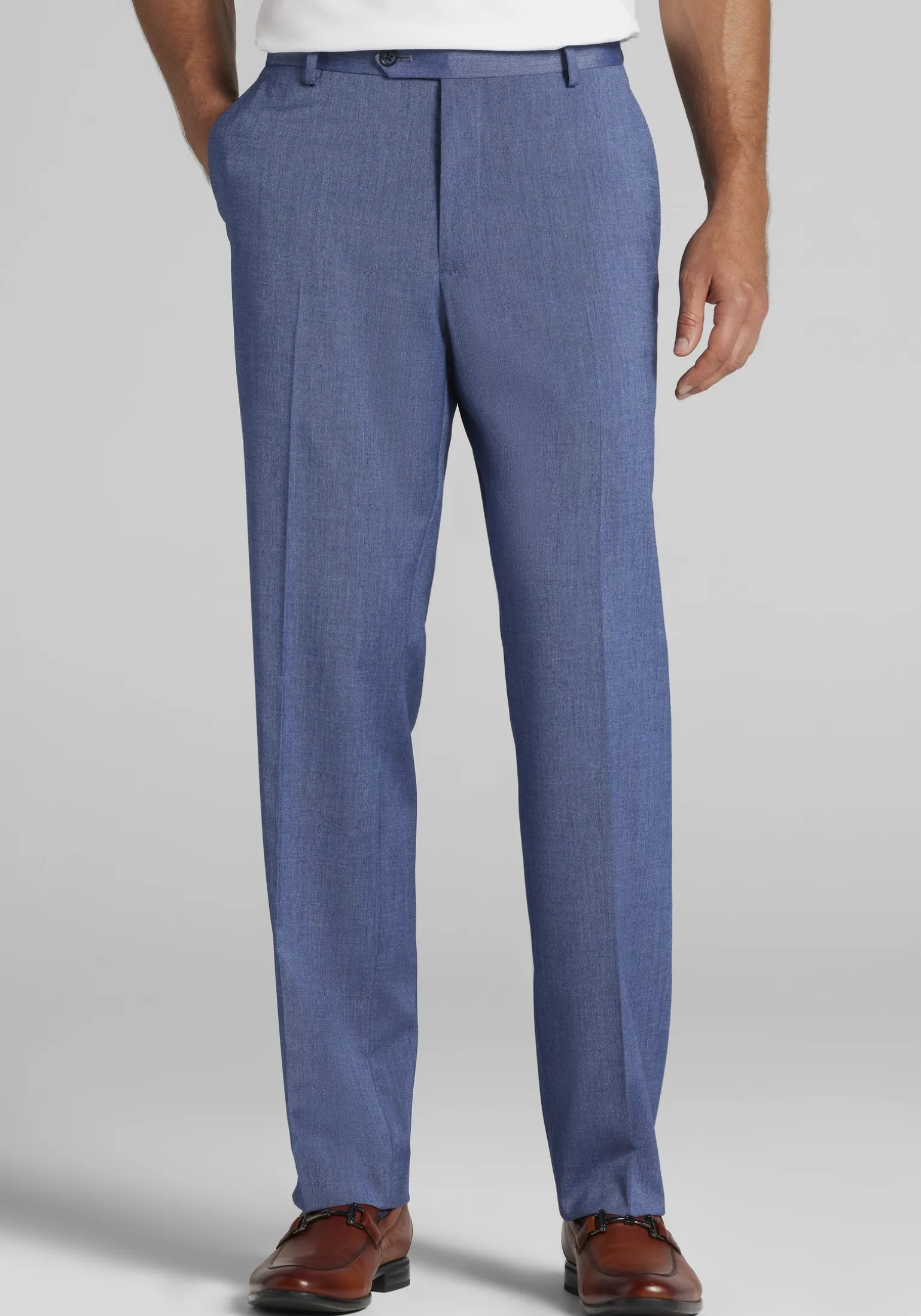 1905 Collection Tailored Fit Solid Suit Separates Pants