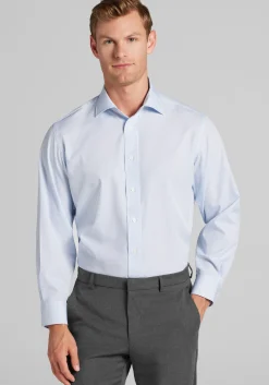 1905 Collection Tailored Fit Spread Collar Micro Medallion 4-Way Stretch Dress Shirt