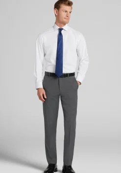 1905 Collection Tailored Fit Spread Collar Dot 4-Way Stretch Dress Shirt