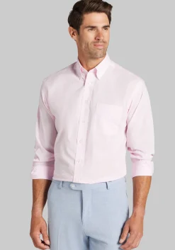 1905 Collection Traditional Fit Button-Down Collar Check Dress Shirt