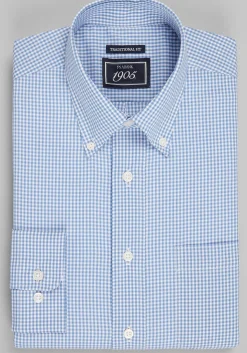 1905 Collection Traditional Fit Gingham Dress Shirt