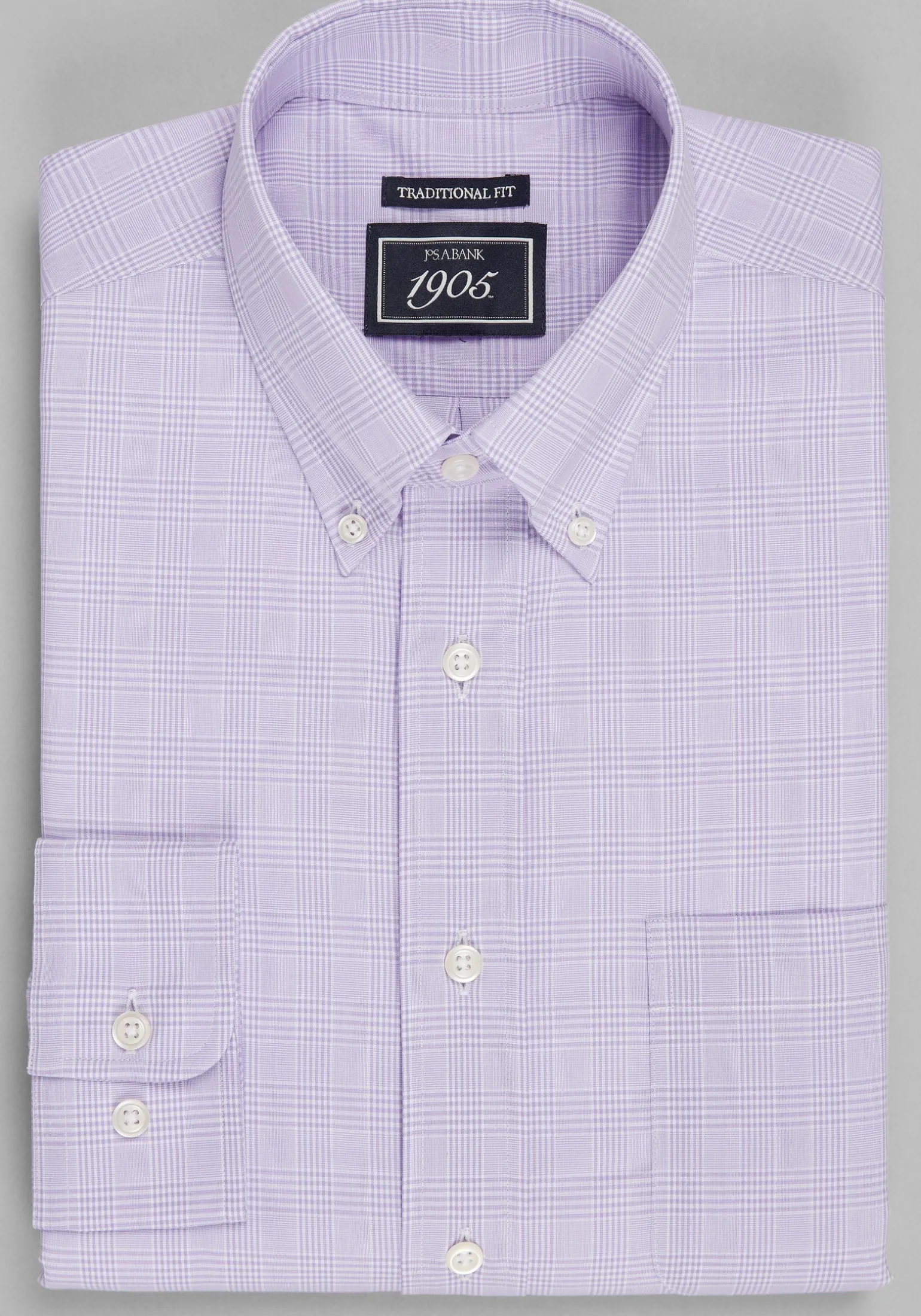 1905 Collection Traditional Fit Medium Check Dress shirt