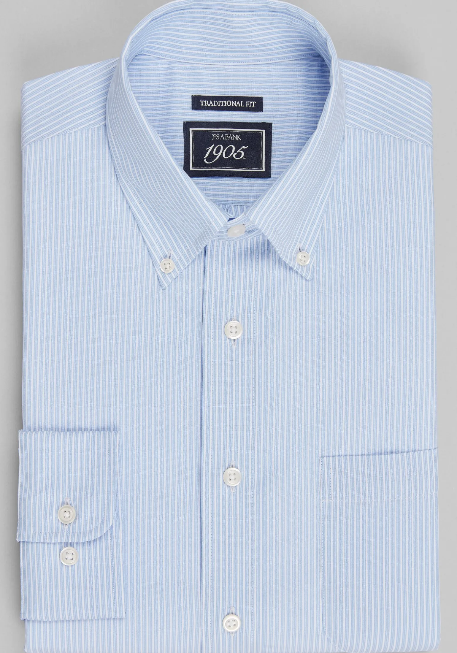 1905 Collection Traditional Fit Stripe Dress Shirt