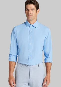 1905 Collection Traditional Fit Spread Collar Solid 4-Way Stretch Dress Shirt
