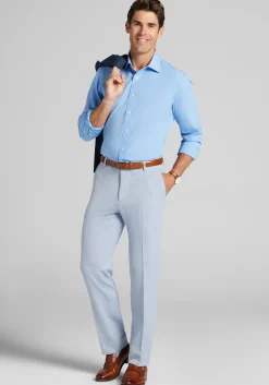 1905 Collection Traditional Fit Spread Collar Solid 4-Way Stretch Dress Shirt