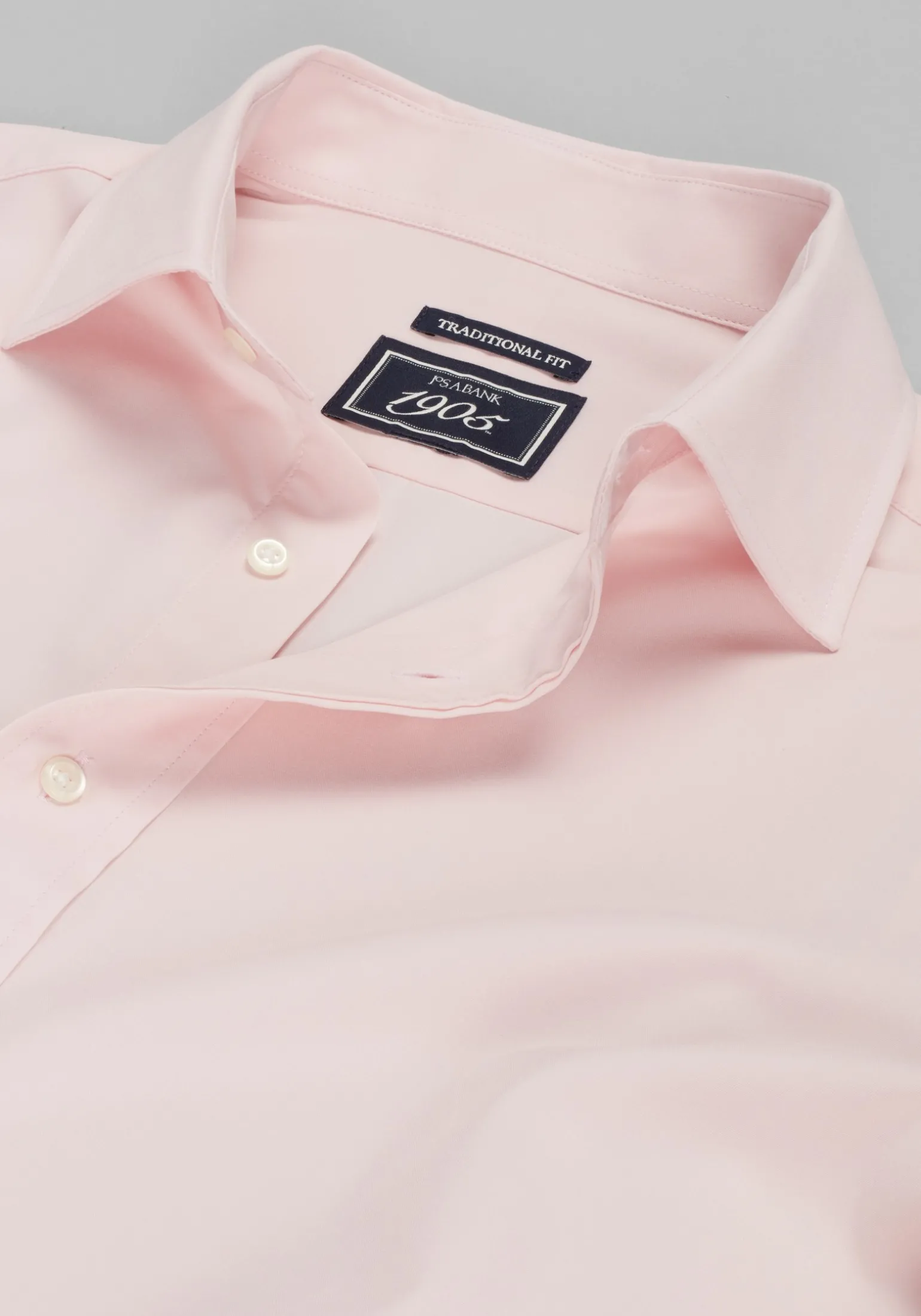 1905 Collection Traditional Fit Spread Collar Solid 4-Way Stretch Dress Shirt