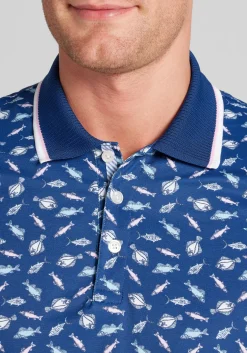Con.Struct Slim Fit Fish Tipped Pique Polo CLEARANCE