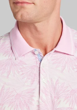 Con.Struct Slim Fit Palm Leaf Pique Polo CLEARANCE