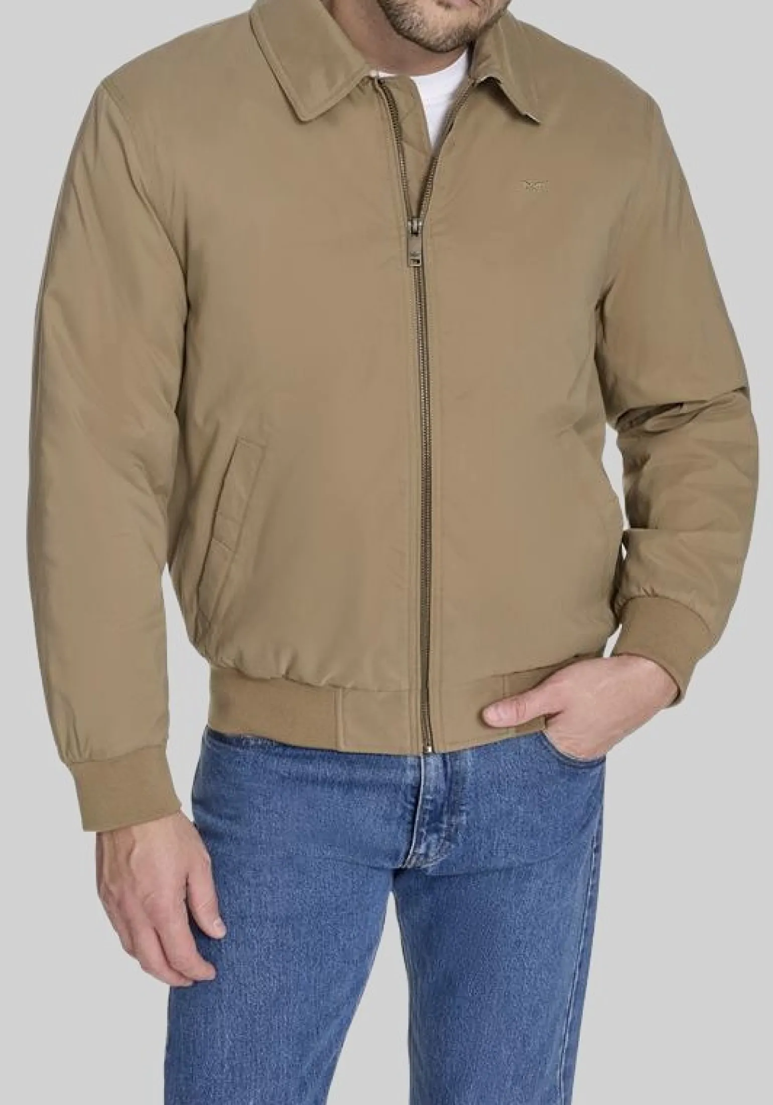 Dockers Tailored Fit Micro Twill Golf Bomber Jacket - Big & Tall