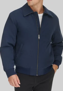 Dockers Tailored Fit Micro Twill Golf Bomber Jacket