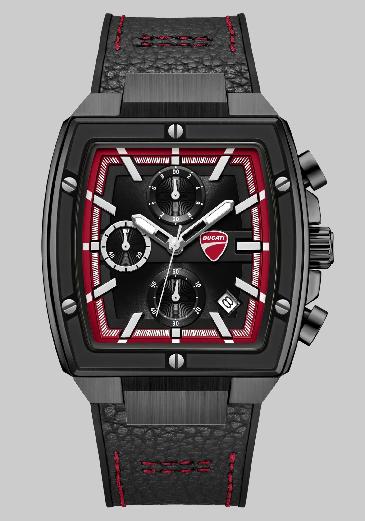 Ducati Chronograph Leather Strap Watch