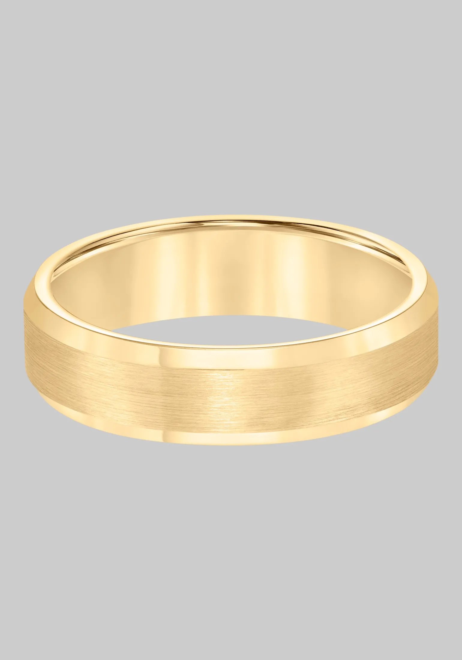 GTX 6mm Beveled Edge Satin Finish Center Tungsten Carbide Band