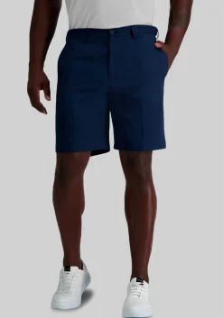 Haggar Big & Tall COOL 18® Pro Straight Fit Performance Golf Shorts 9.5''