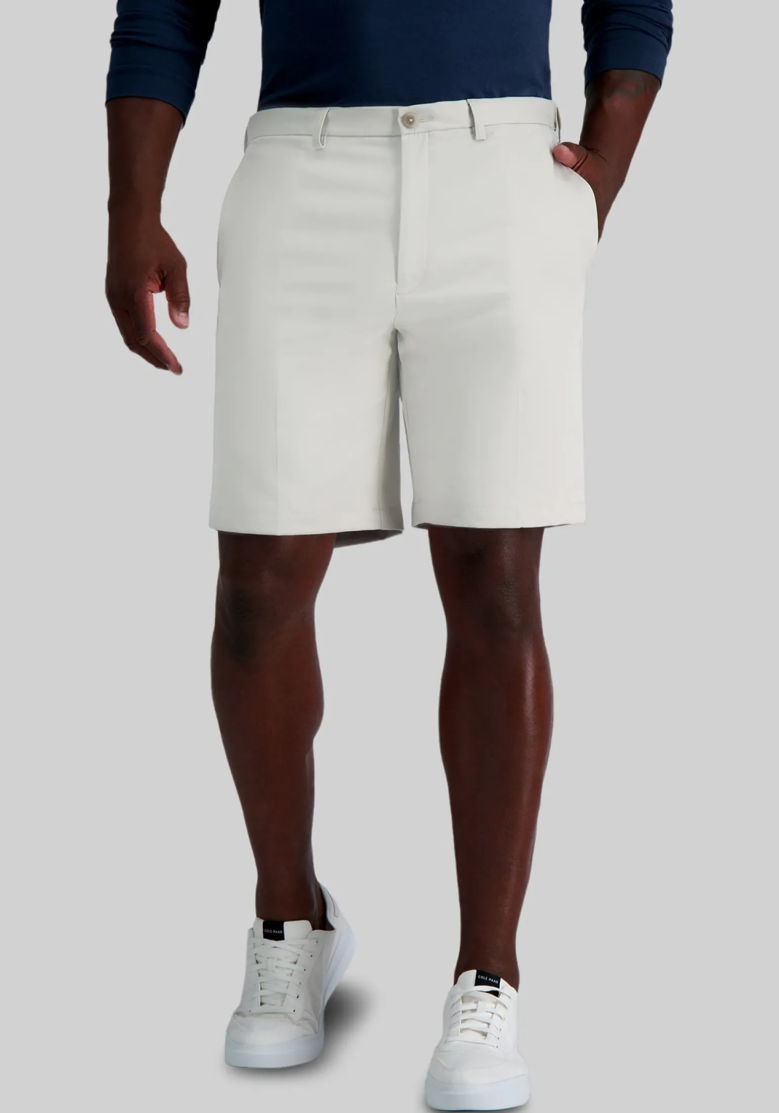 Haggar Big & Tall COOL 18® Pro Straight Fit Performance Golf Shorts 9.5''