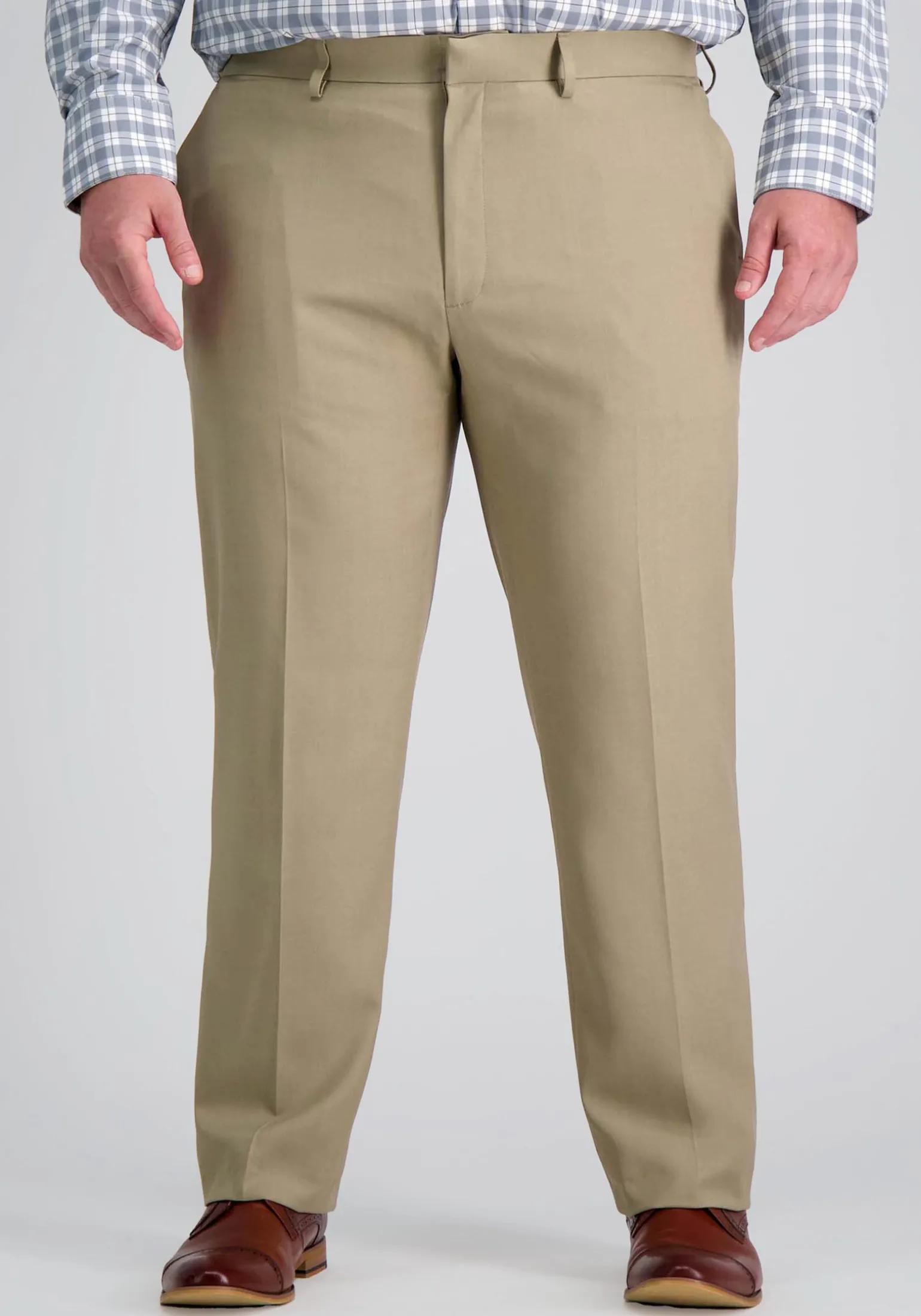 Haggar Big & Tall Premium Comfort Tailored Fit Flat Front Dress Pant