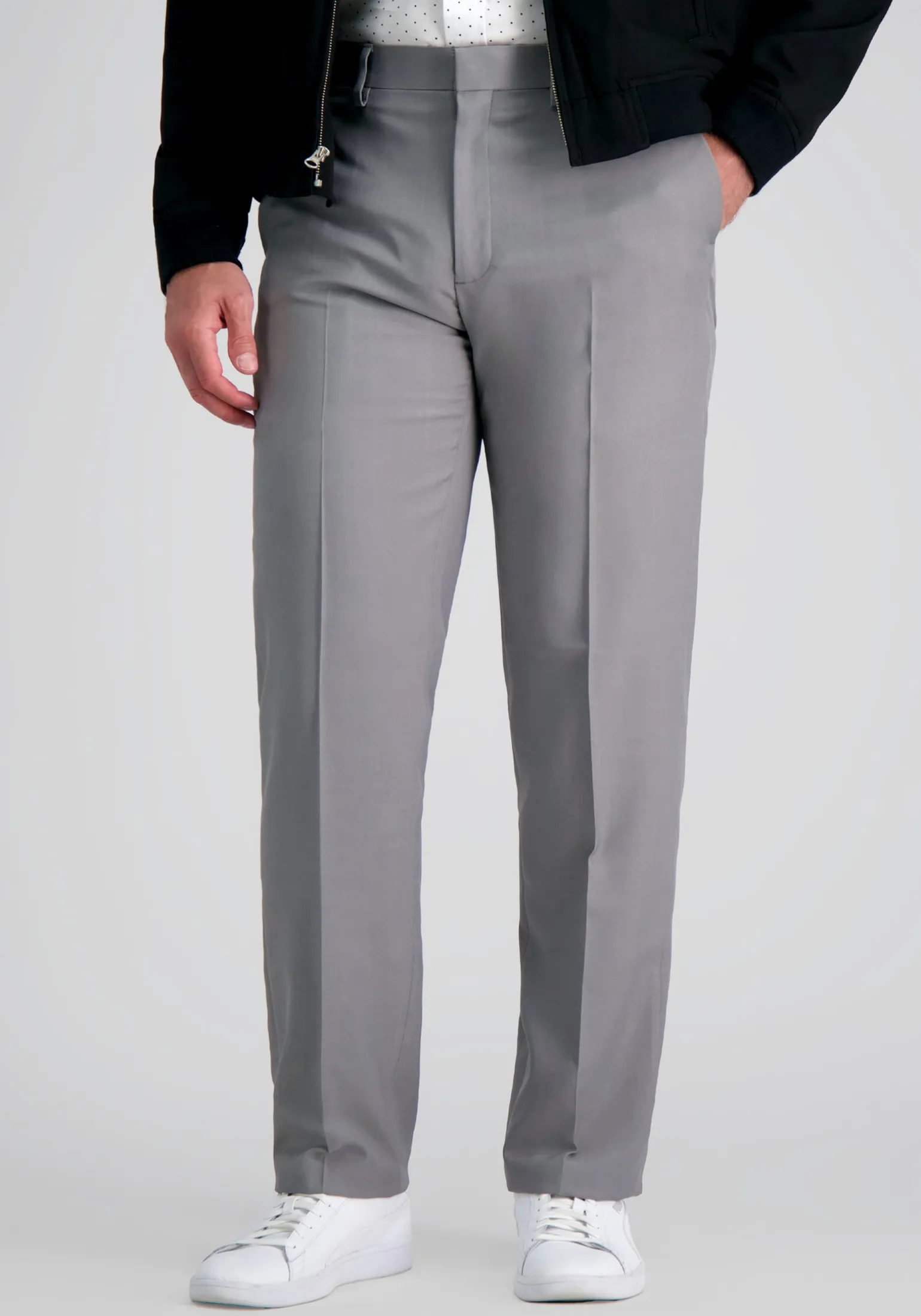 Haggar Premium Comfort Straight Fit Flat Front Dress Pants
