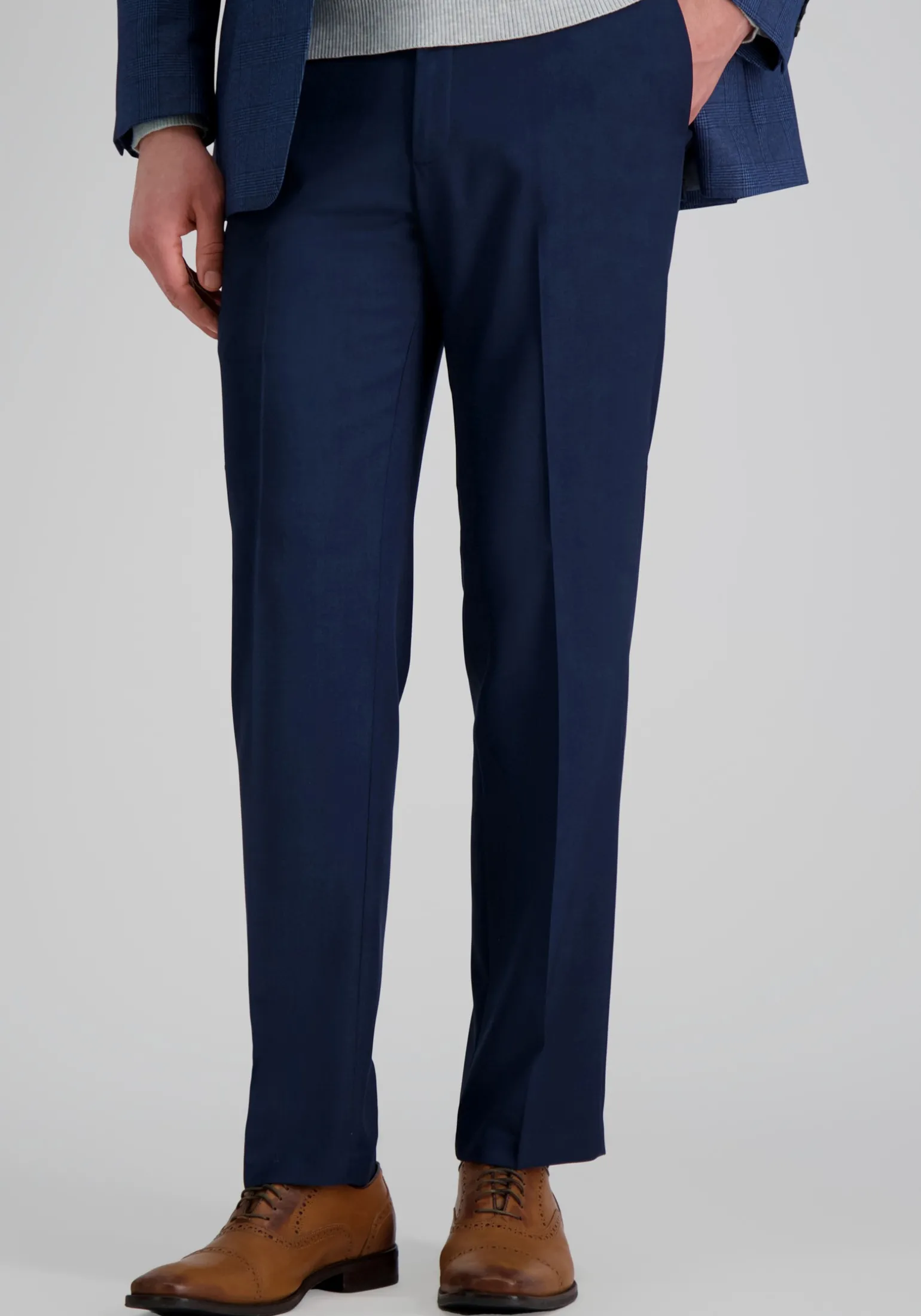 Haggar Premium Comfort Straight Fit Flat Front Dress Pants