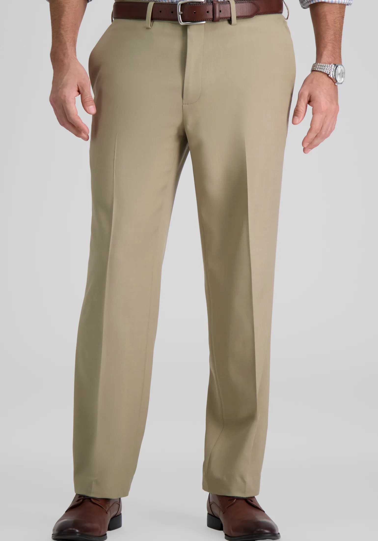 Haggar Premium Comfort Straight Fit Flat Front Dress Pants