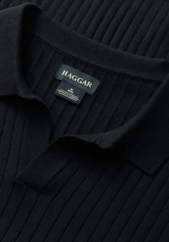 Haggar Slim Fit Johnny Collar Short Sleeve Sweater