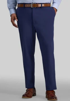 Haggar Sport Big & Tall Travel Performance Straight Fit Flat Front Pants
