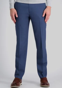 J.M. Haggar Straight Fit Flat Front Sharkskin Dress Pants