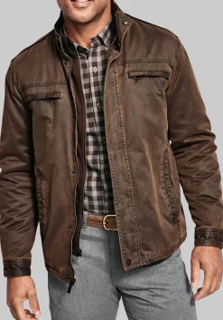 Johnston & Murphy Antiqued Cotton Jacket