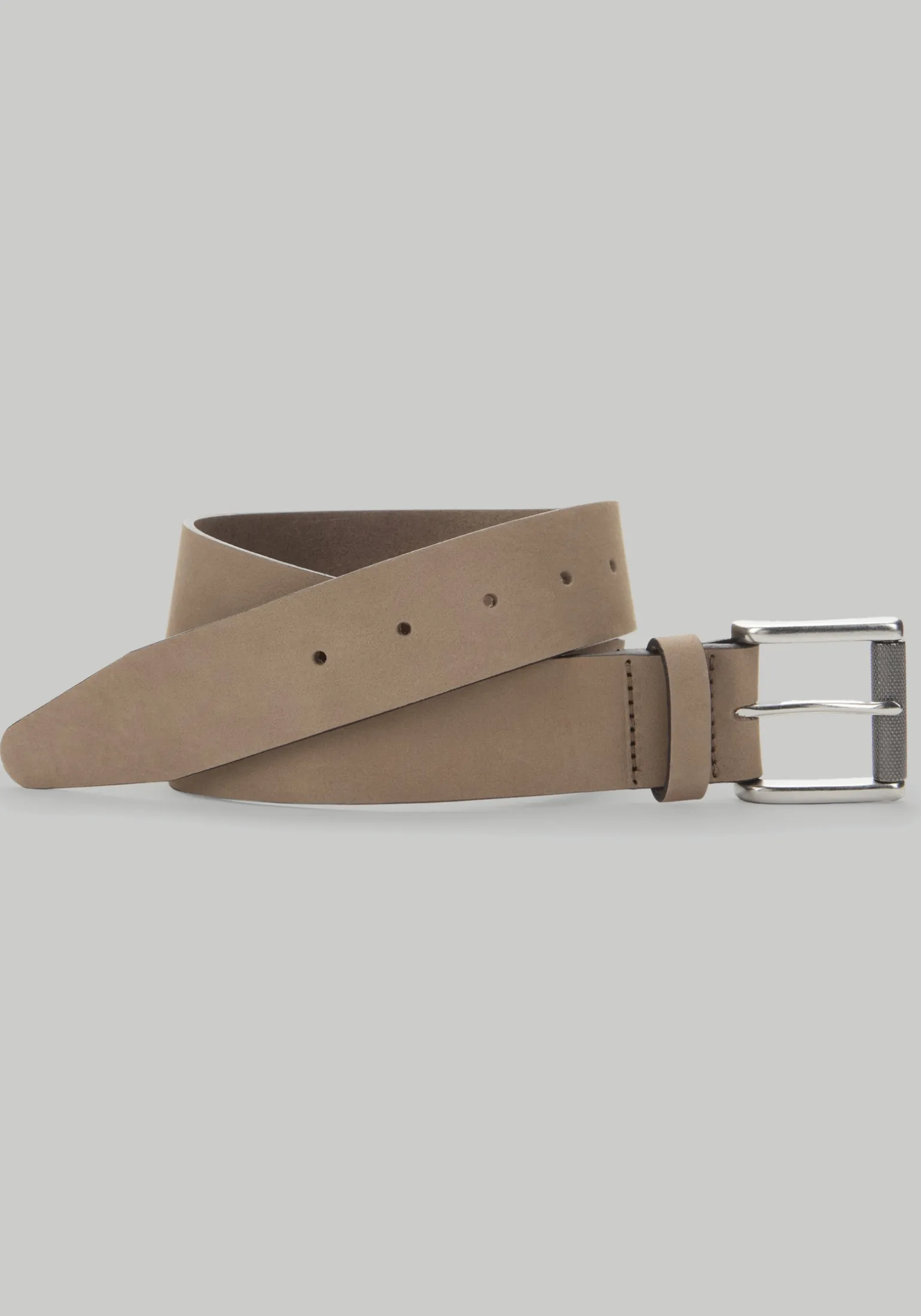 Johnston & Murphy Nubuck Roller Buckle Belt