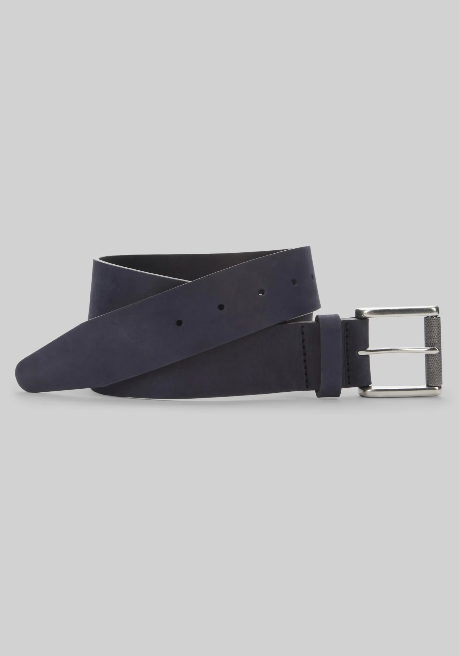Johnston & Murphy Nubuck Roller Buckle Belt