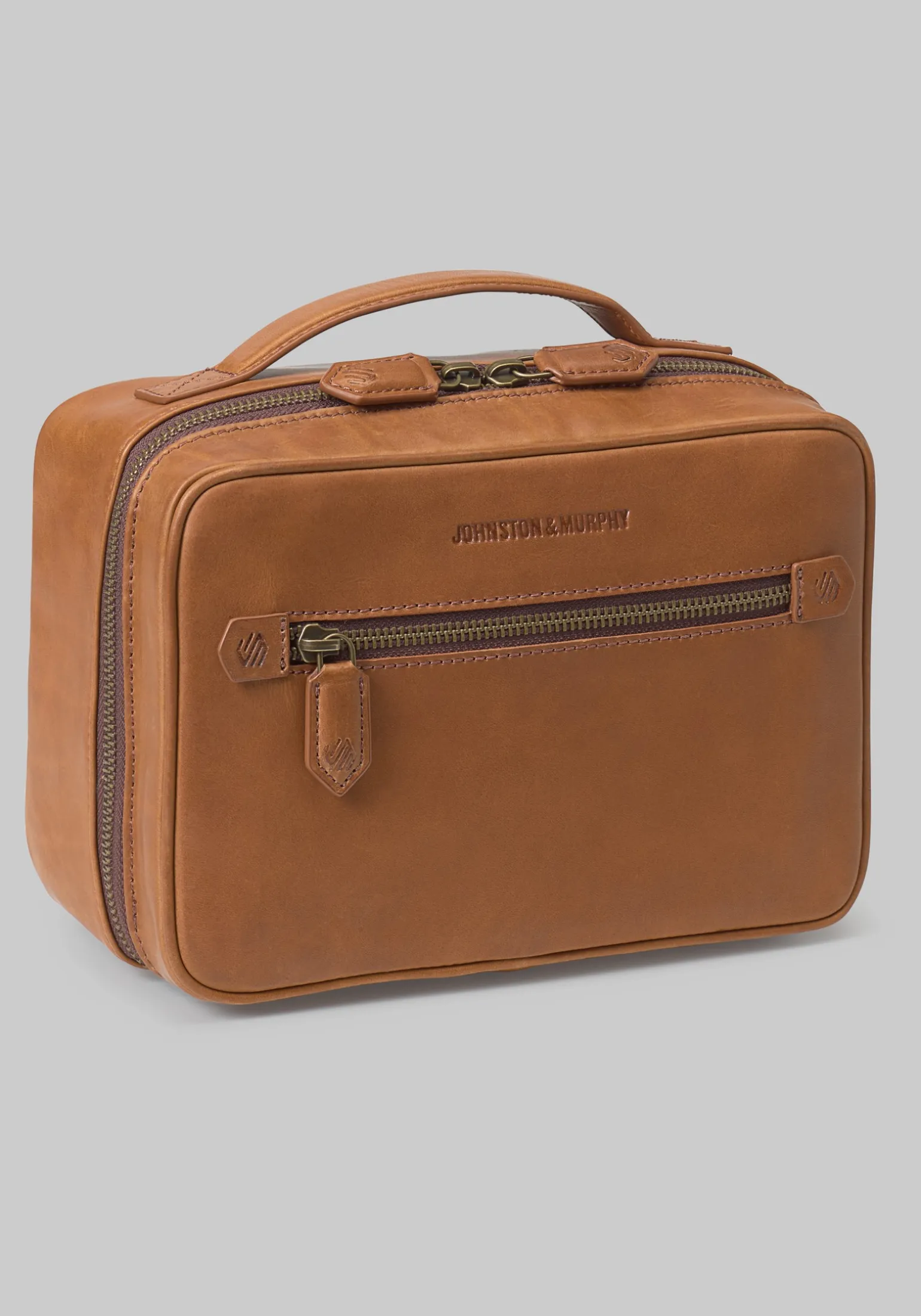 Johnston & Murphy Rhodes Leather Travel Kit