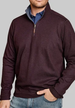 Johnston & Murphy Tailored Fit Reversible 1/4-Zip Pullover