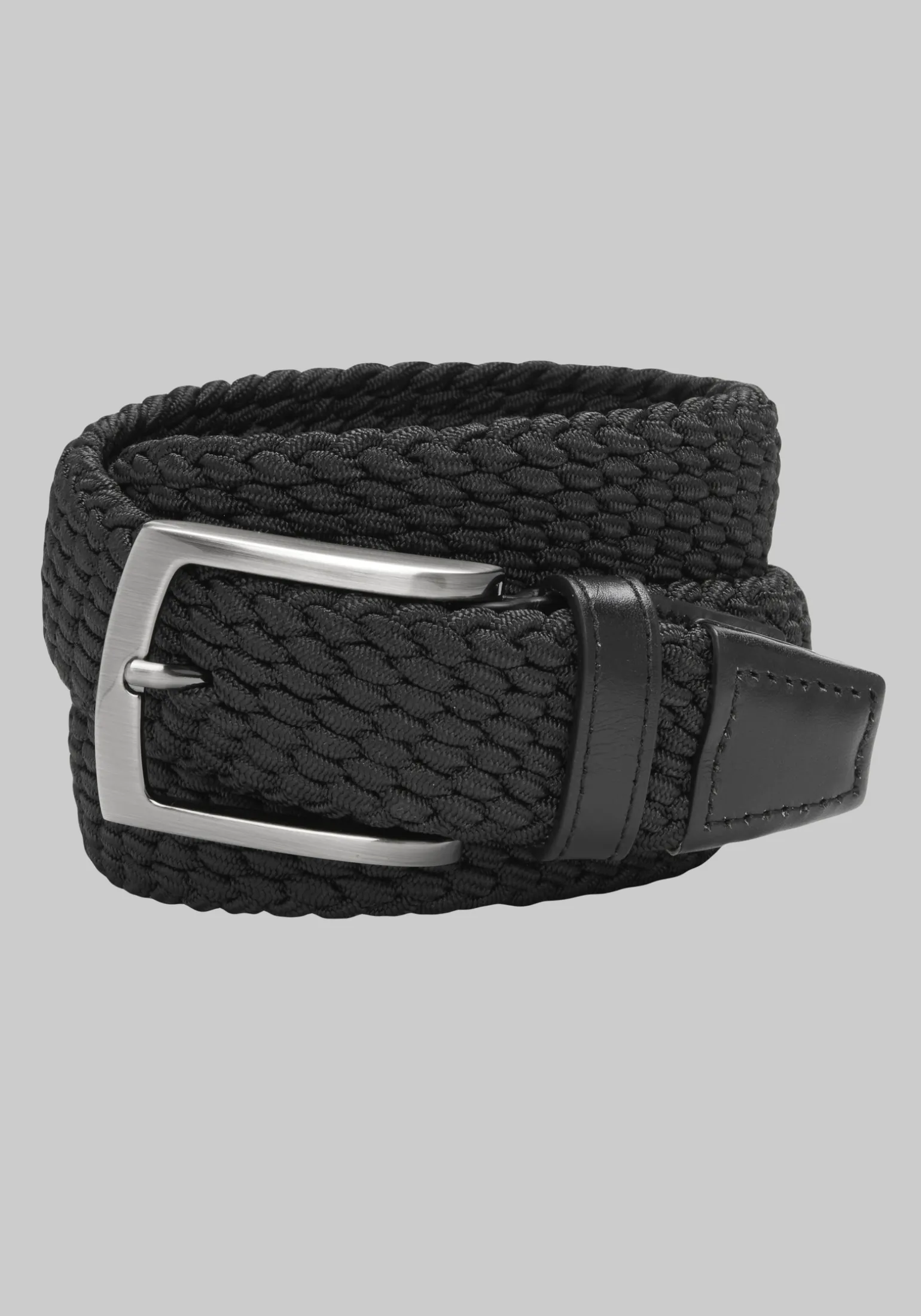 Johnston & Murphy Woven Stretch Knit Belt