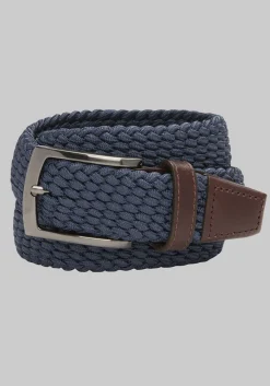 Johnston & Murphy Woven Stretch Knit Belt