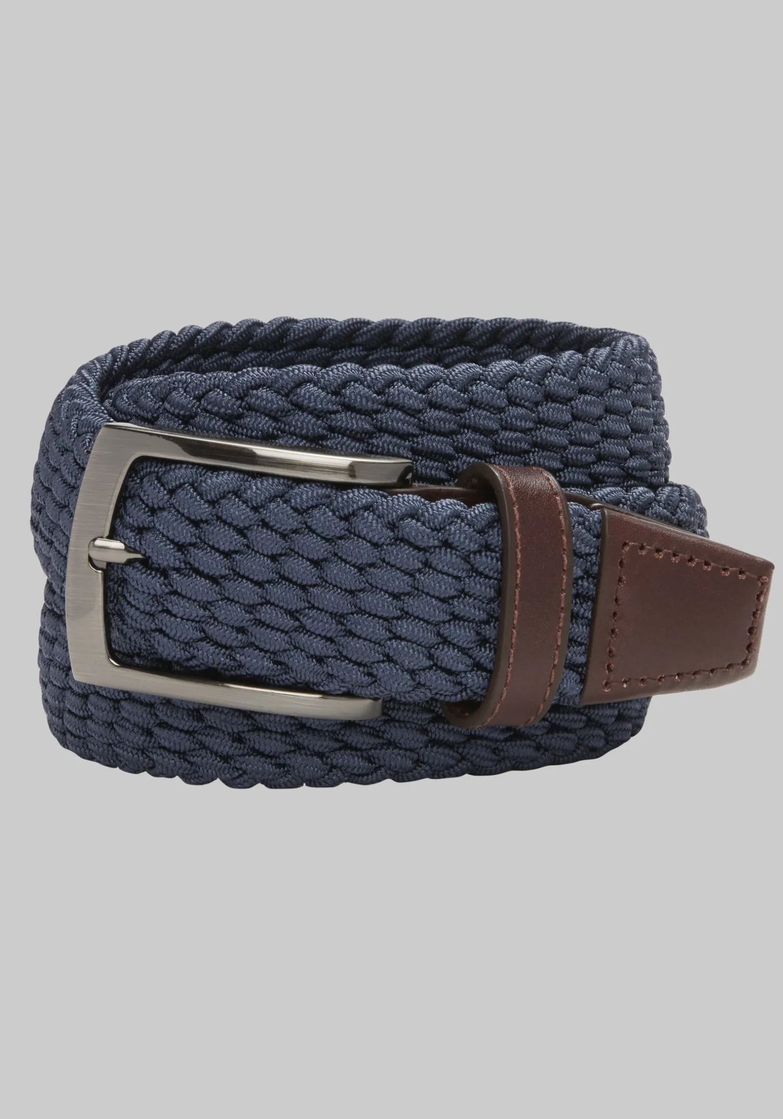 Johnston & Murphy Woven Stretch Knit Belt