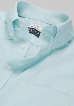 Jos. A. Bank Comfort Stretch Slim Fit Button-Down Collar Solid Dress Shirt