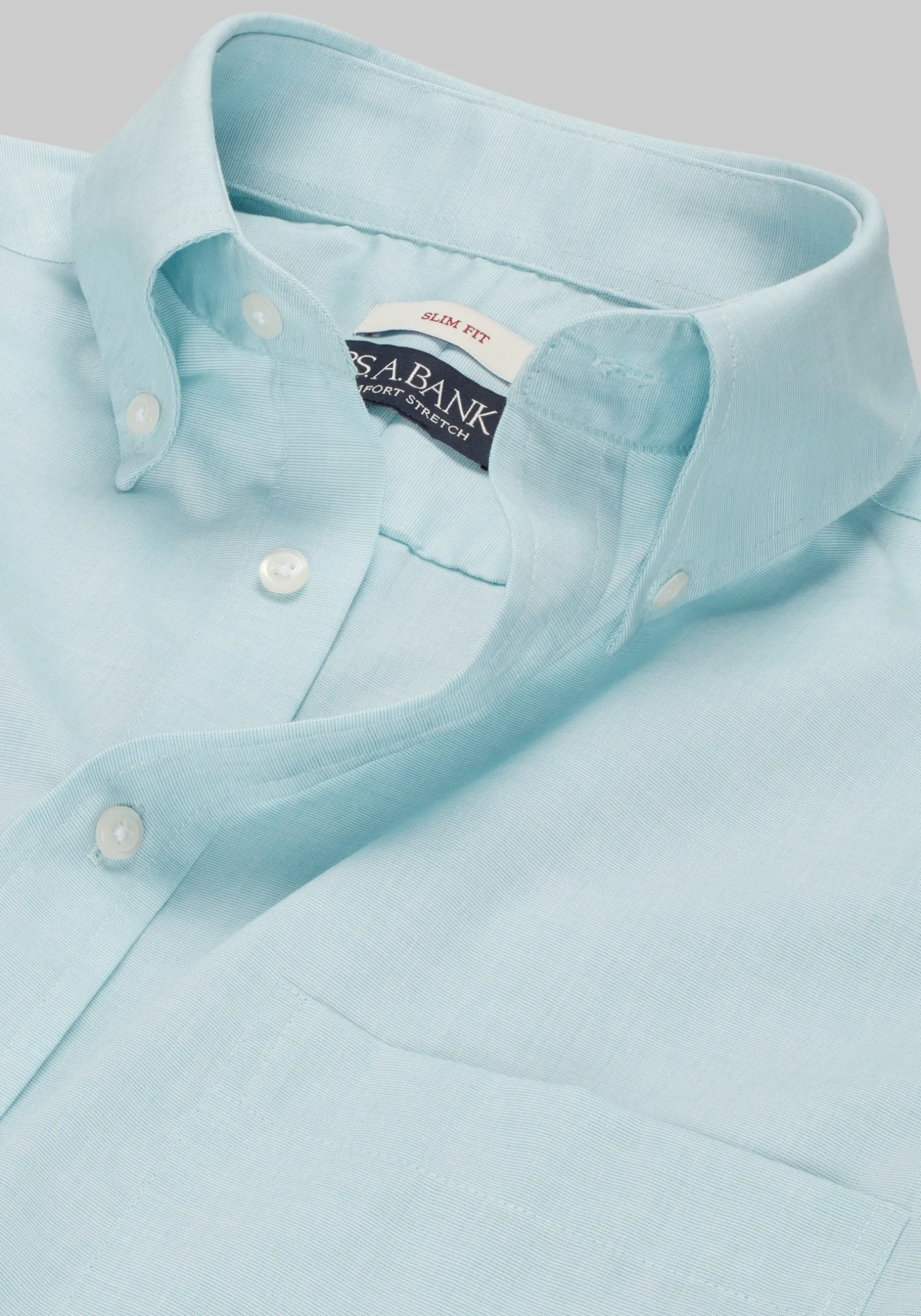 Jos. A. Bank Comfort Stretch Slim Fit Button-Down Collar Solid Dress Shirt