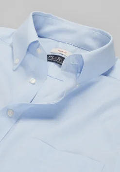 Jos. A. Bank Comfort Stretch Slim Fit Button-Down Collar Solid Dress Shirt