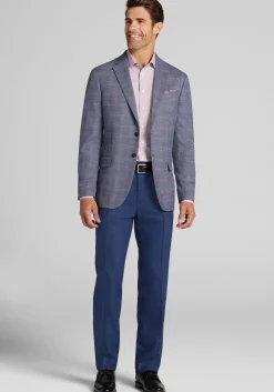 Jos. A. Bank Comfort Stretch Tailored Fit Plaid Sportcoat