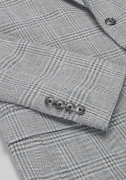 Jos. A. Bank Comfort Stretch Tailored Fit Plaid Knit Sportcoat