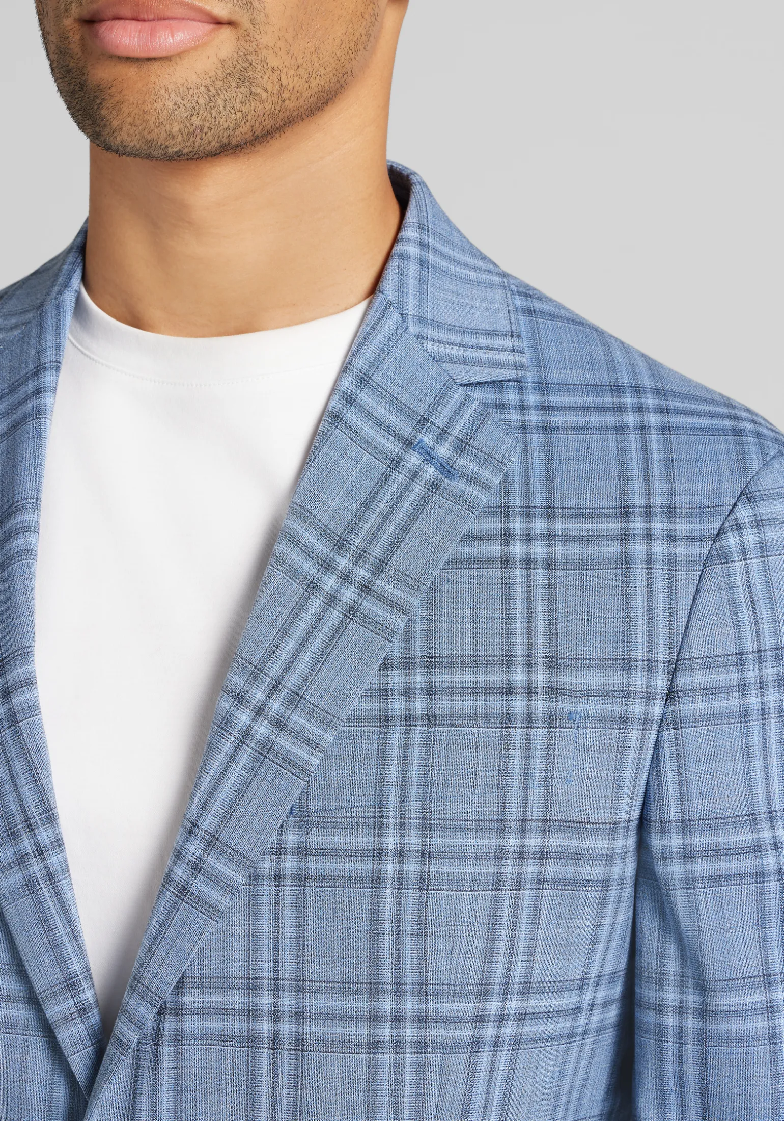 Jos. A. Bank Comfort Stretch Tailored Fit Plaid Sportcoat