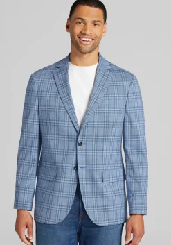 Jos. A. Bank Comfort Stretch Tailored Fit Plaid Sportcoat