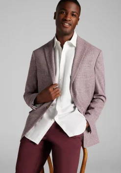 Jos. A. Bank Comfort Stretch Tailored Fit Plaid Sportcoat