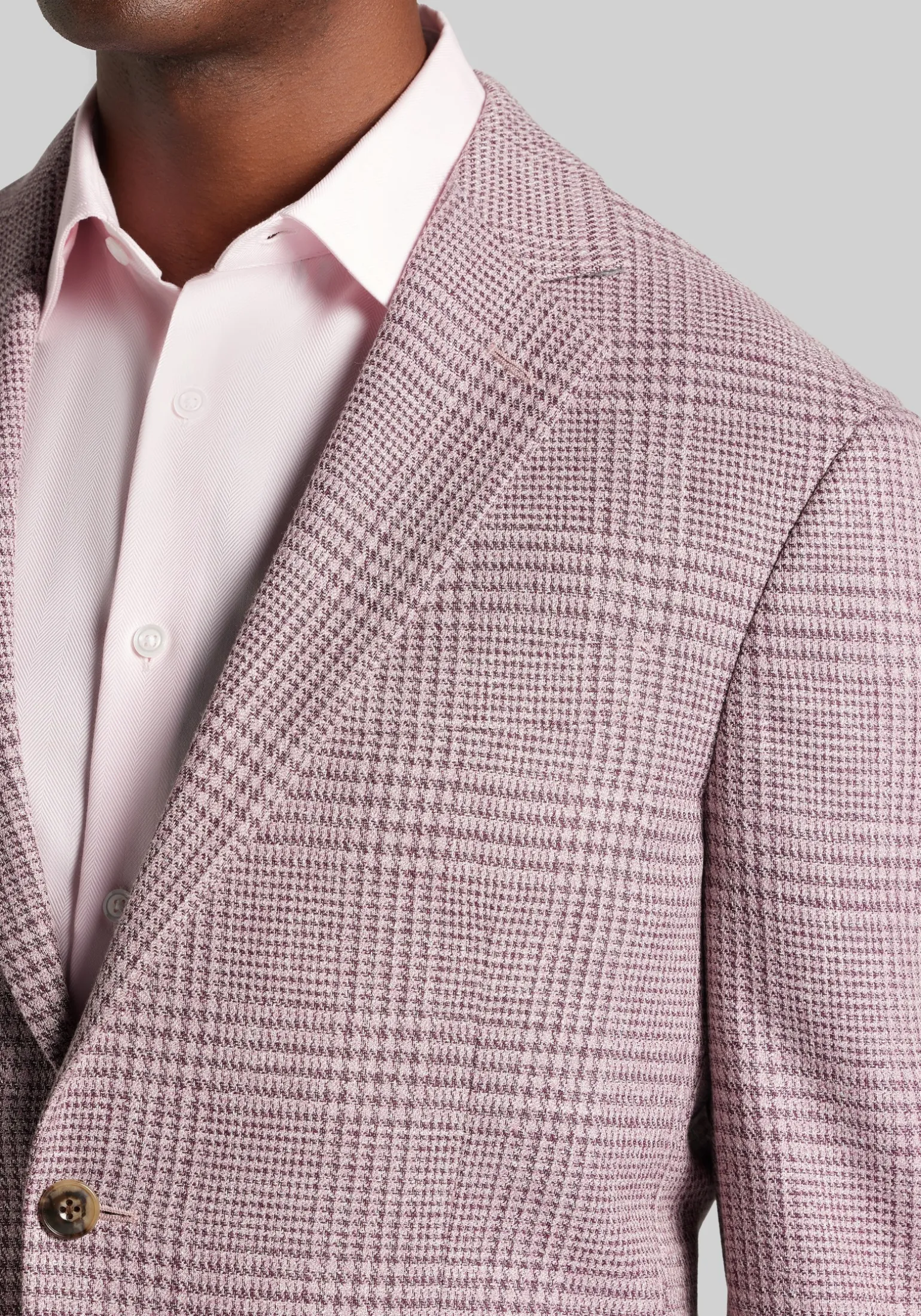 Jos. A. Bank Comfort Stretch Tailored Fit Plaid Sportcoat