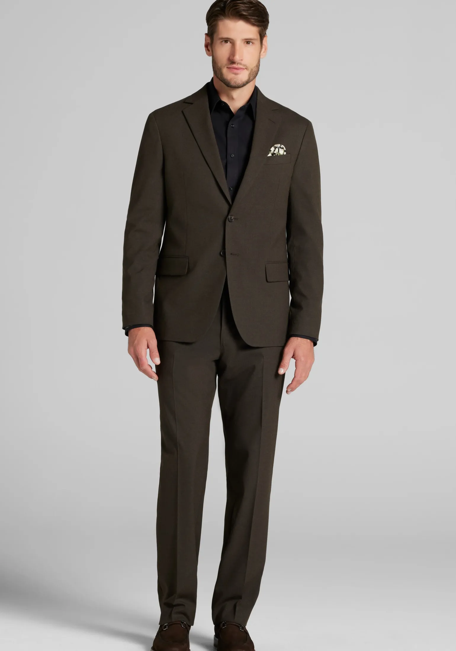 Jos. A. Bank Comfort Stretch Tailored Fit Solid Flannel Suit Separates Jacket - Big & Tall CLEARANCE