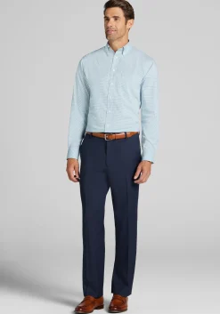 Jos. A. Bank Comfort Stretch Tailored Fit Button-Down Collar Check Dress Shirt